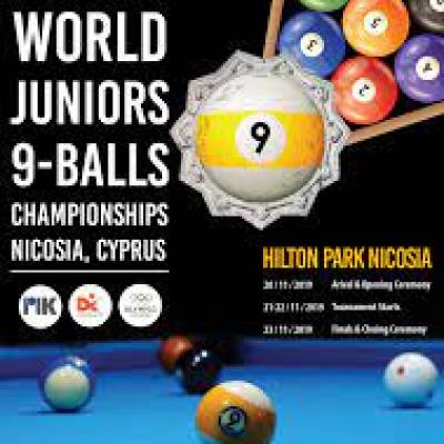WPA Cyclop World Junior 9Ball Championships 2019 - Day 1